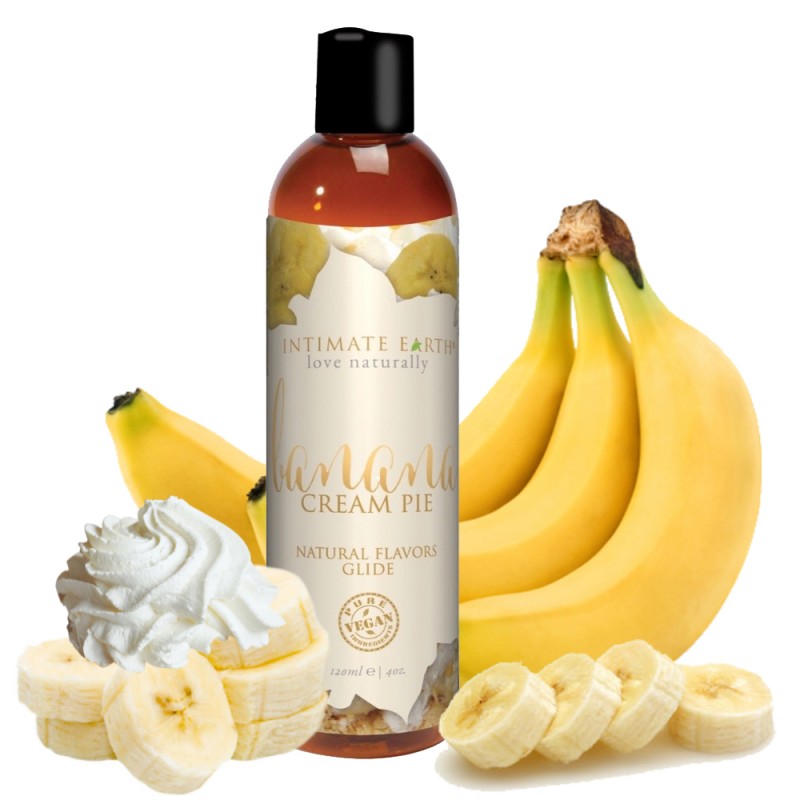 Intimate Earth Banana Cream Pie Water Based Flavoured Lubricant 120ml